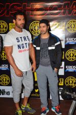 John Abraham and Varun Dhawan at gold gym in Mumbai on 9th July 2016